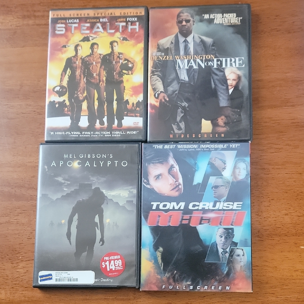 Action Movie DVD Collection